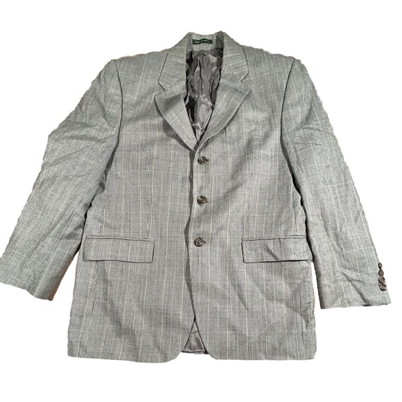 Lauren Ralph Lauren Gray Houndstooth Blazer Jacket Sports Coat Macy's See Photos - Picture 1 of 11